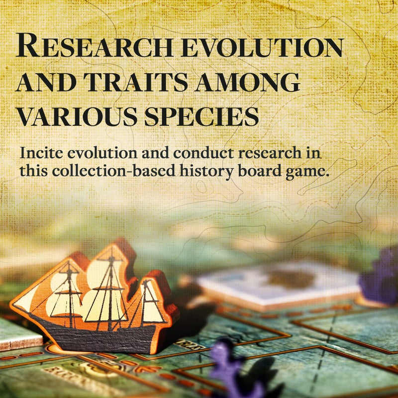 Genius Games On The Origin of Species | An Evolutionary Research Board Game by Artana Games | Charles Darwin's Trip Through the Galapagos as a Strategic Science Board Game for Kids and Families | Based on the Book - Image 5